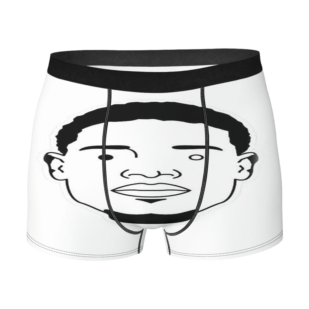 Fetty Wap Cartoon Black And White Men'S Boxer Briefs