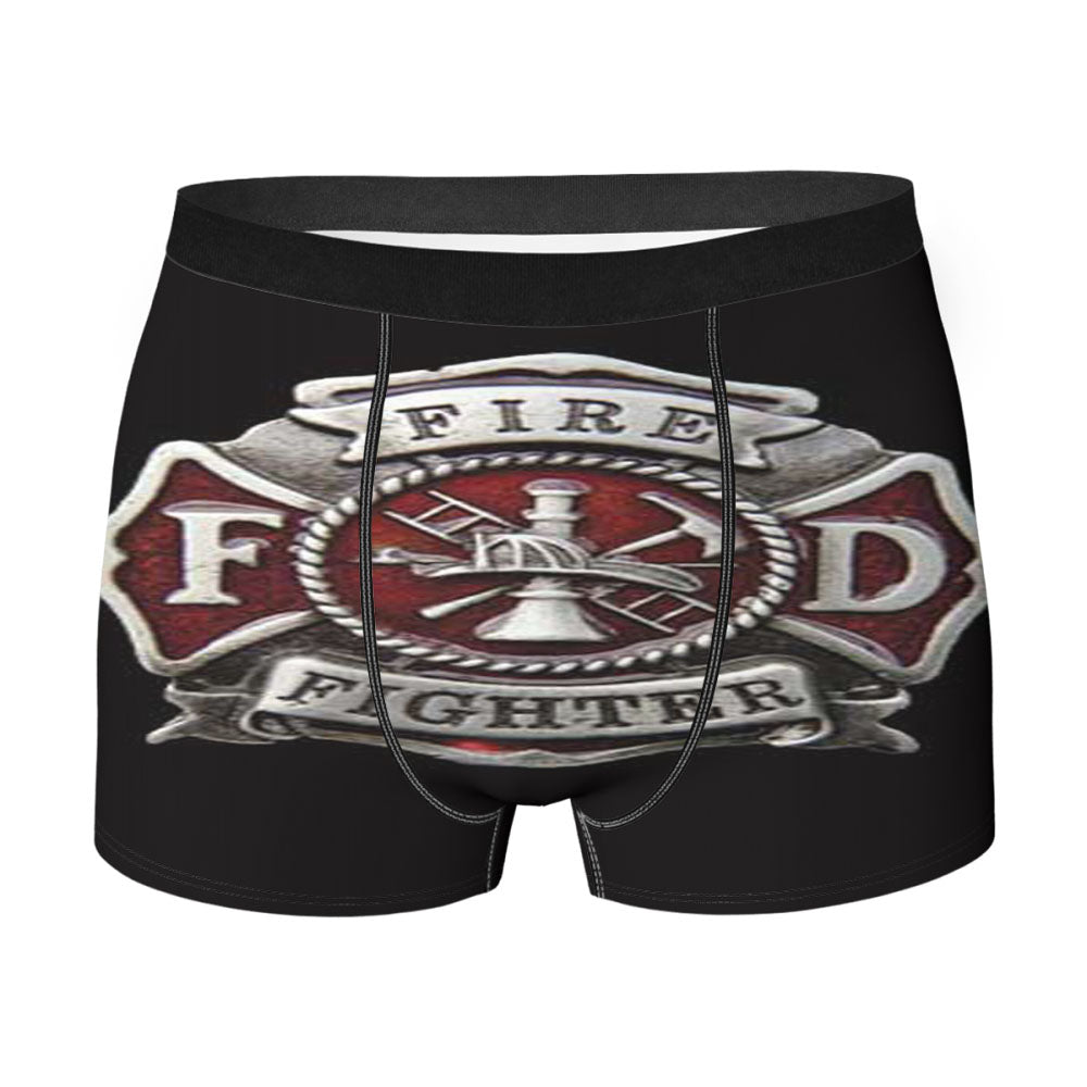 Fire Fighter Belt Buckle Men'S Boxer Briefs