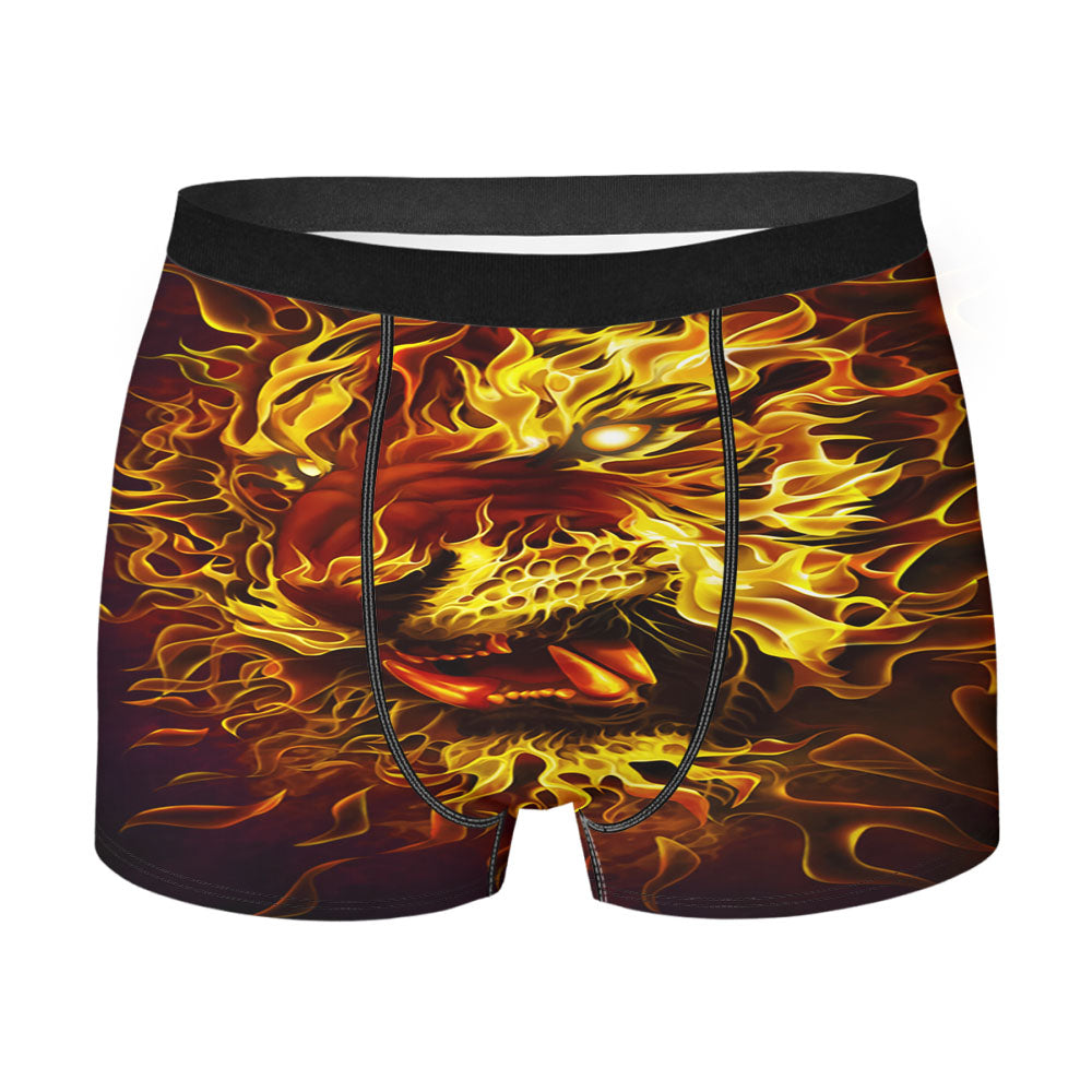 Fire Tiger Men'S Boxer Briefs