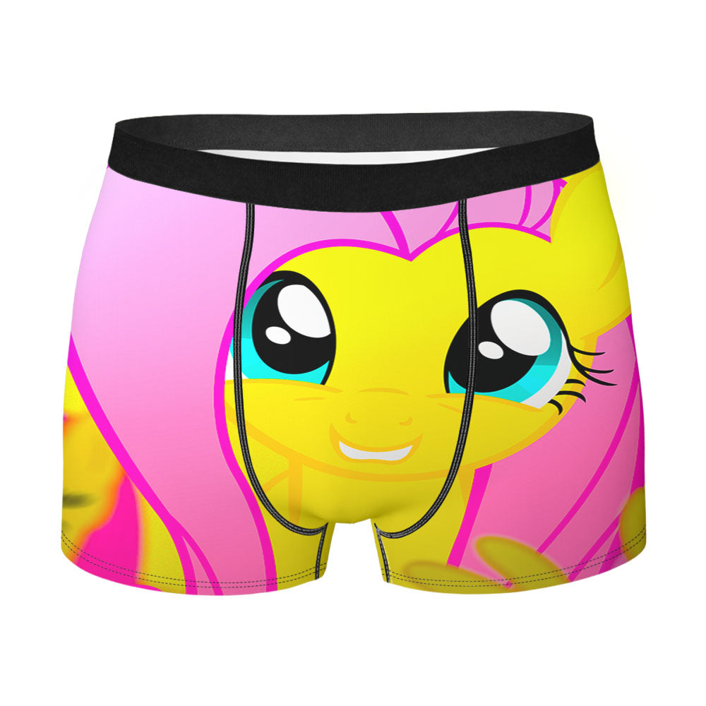 Fluttershy Pink Yellow Men'S Boxer Briefs