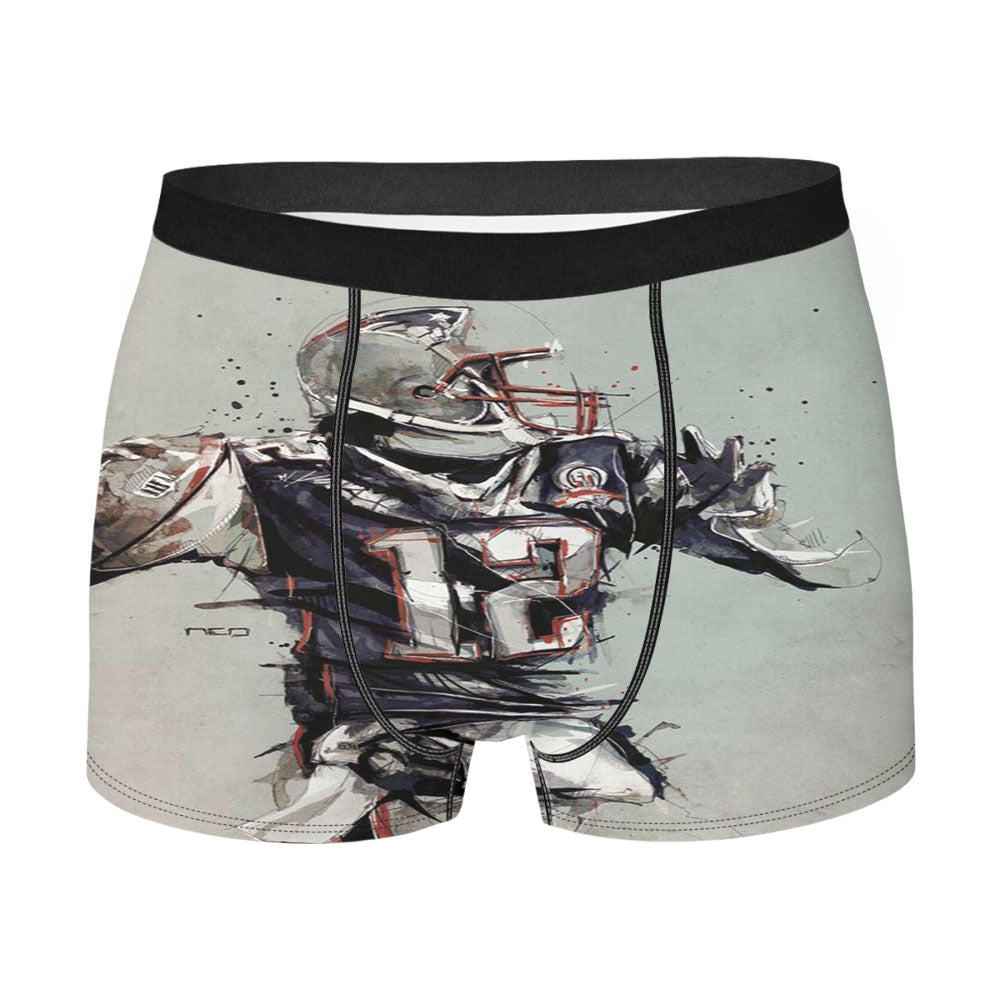 Football 12 Art Mural Men'S Boxer Briefs