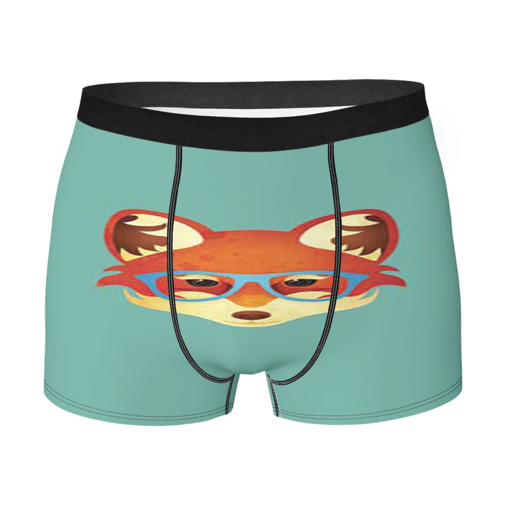 Fox With Glasses Men'S Boxer Briefs