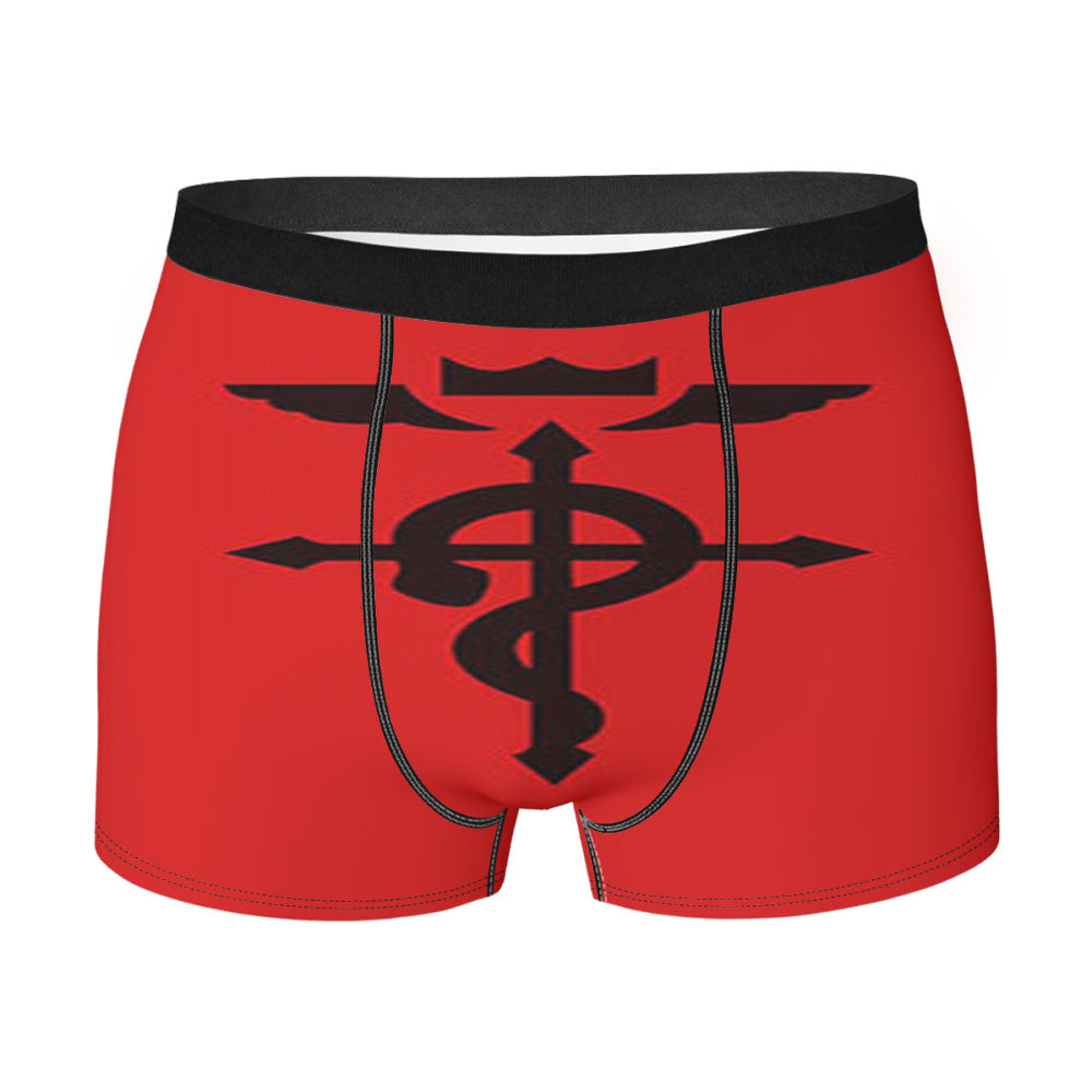Fullmetal Alchemist Symbols Red Men'S Boxer Briefs