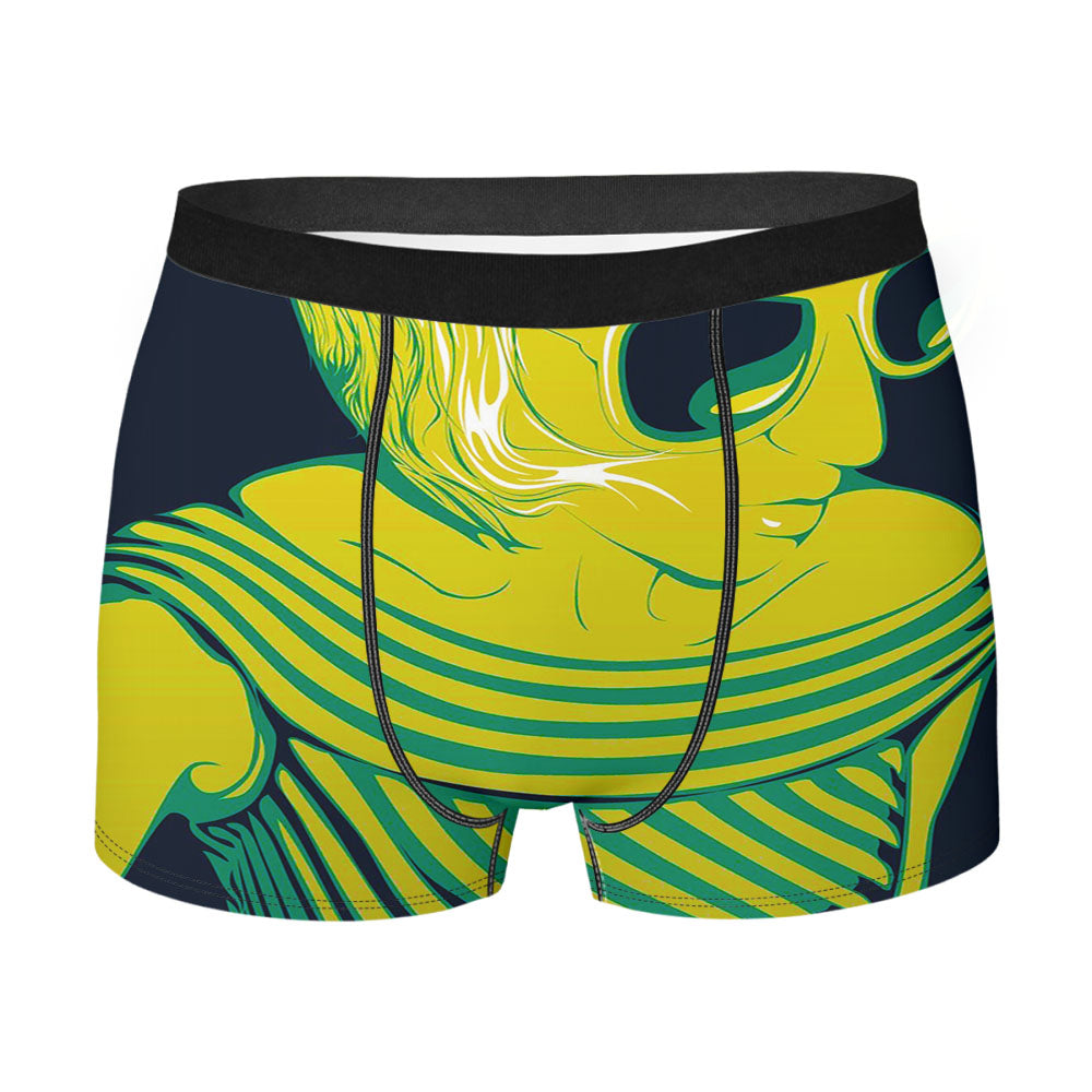 Funky Girl Black Men'S Boxer Briefs
