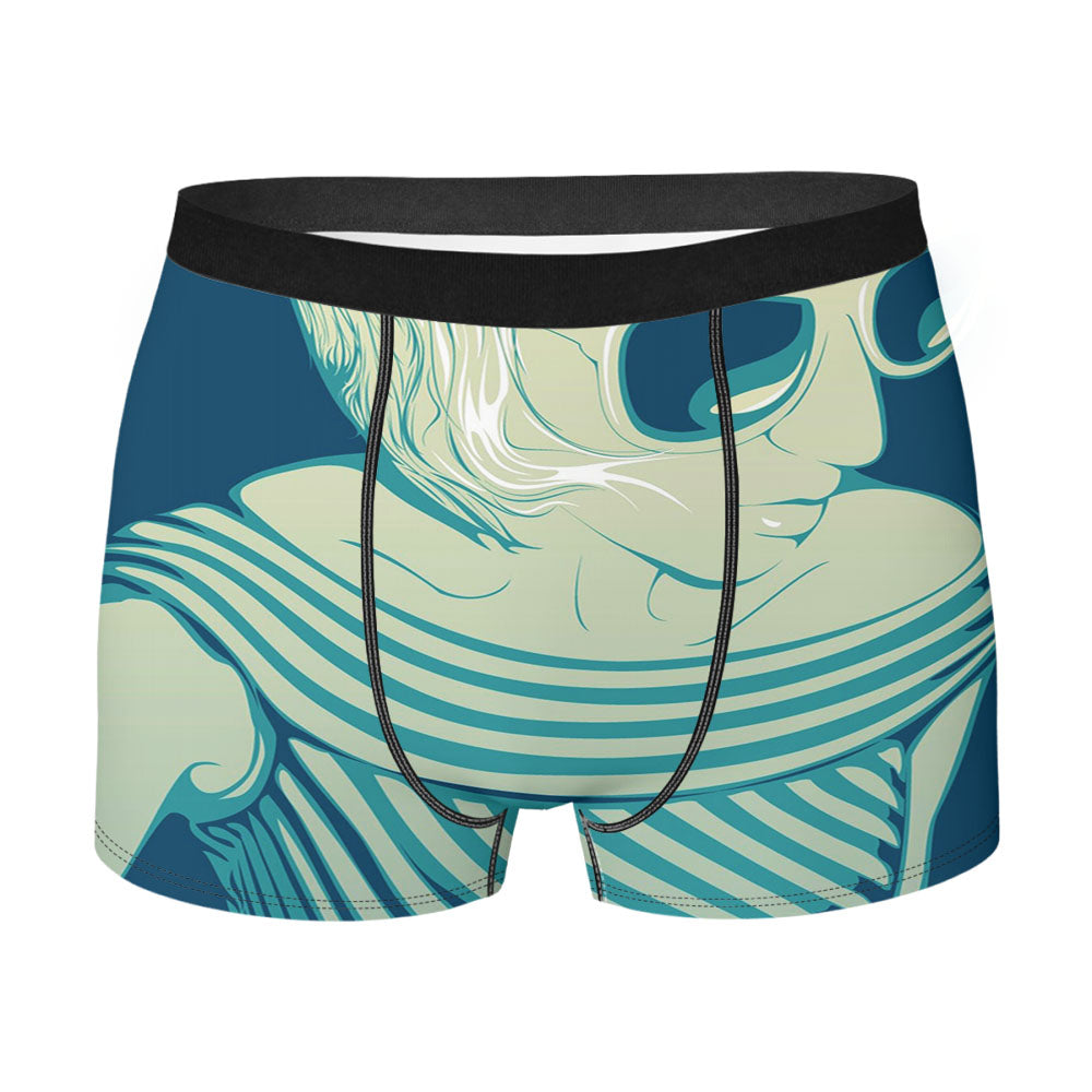 Funky Girl Blue Men'S Boxer Briefs