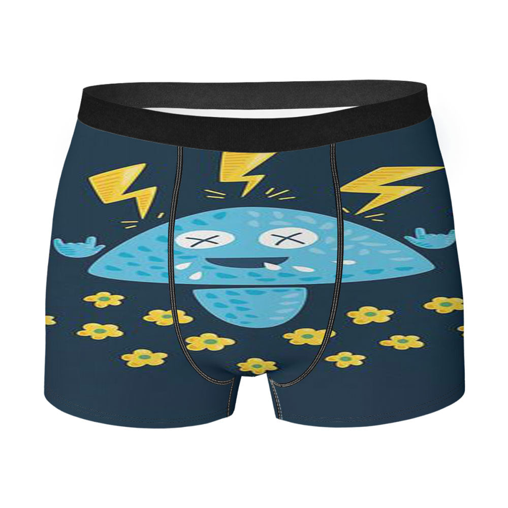 Funny Heavy Metal Mushroom Men'S Boxer Briefs