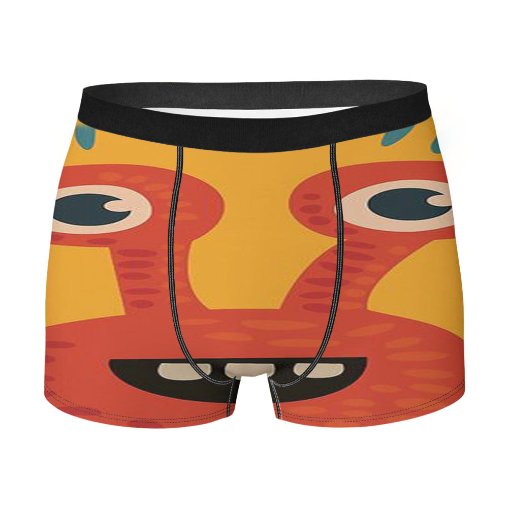 Funny Orange Creature Men'S Boxer Briefs