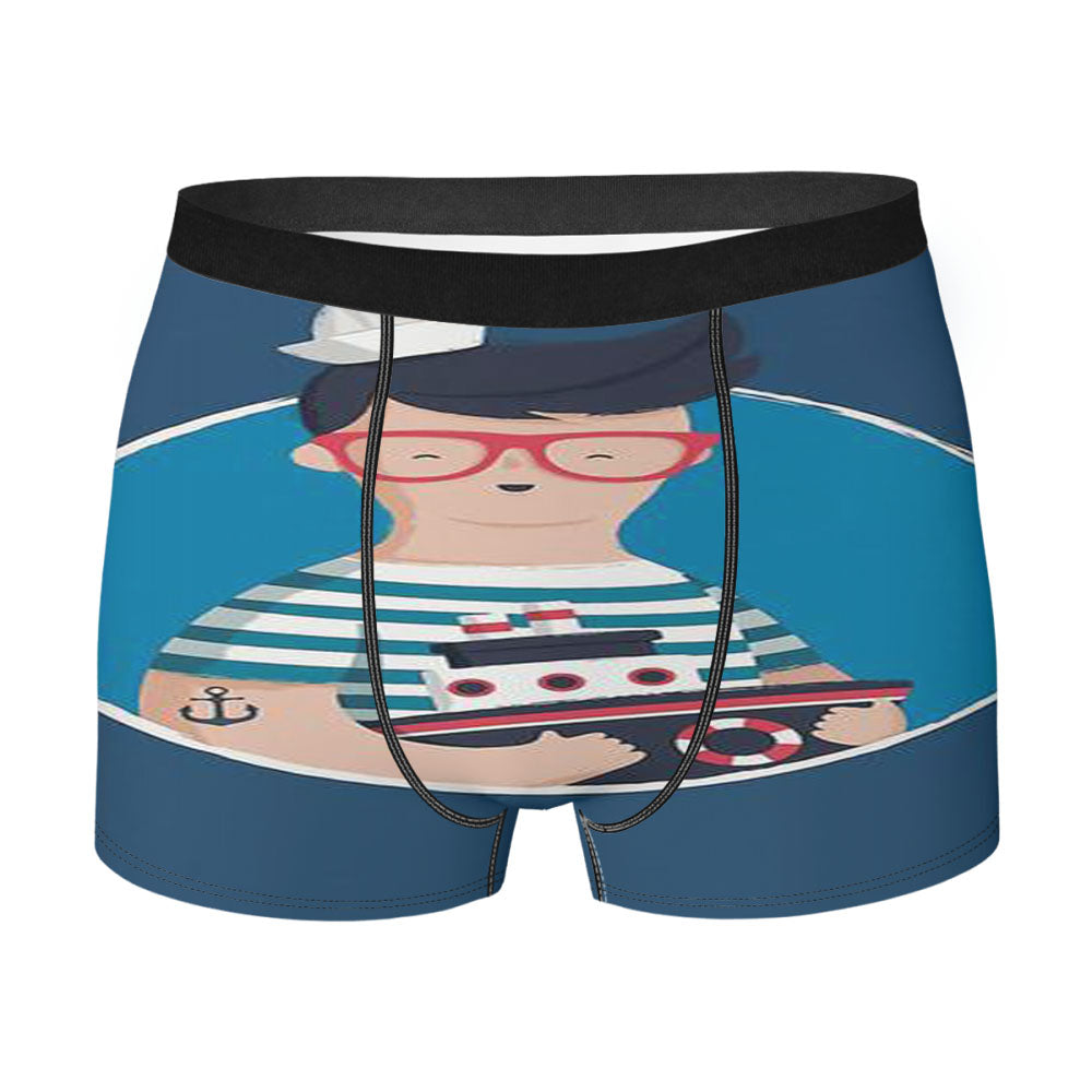 Funny Sailor Men'S Boxer Briefs