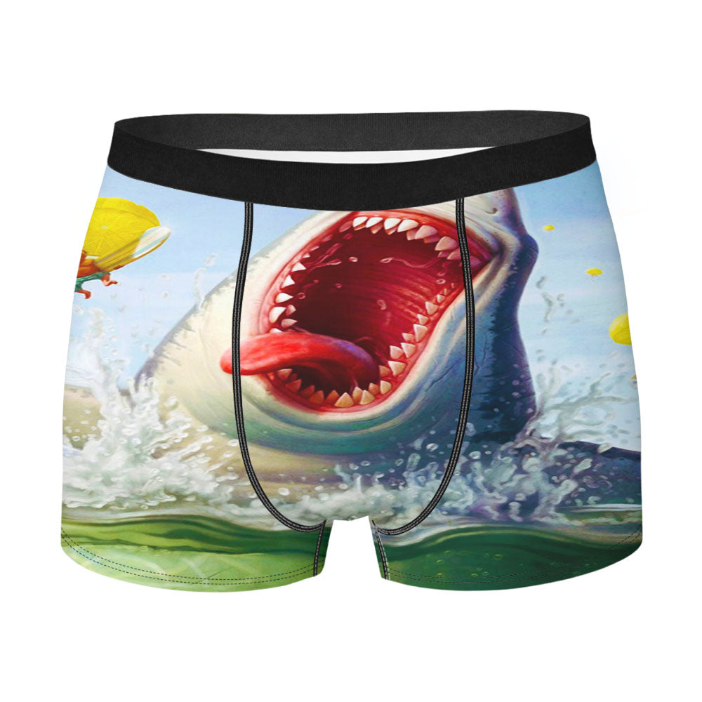 Funny Shark Bite Men'S Boxer Briefs