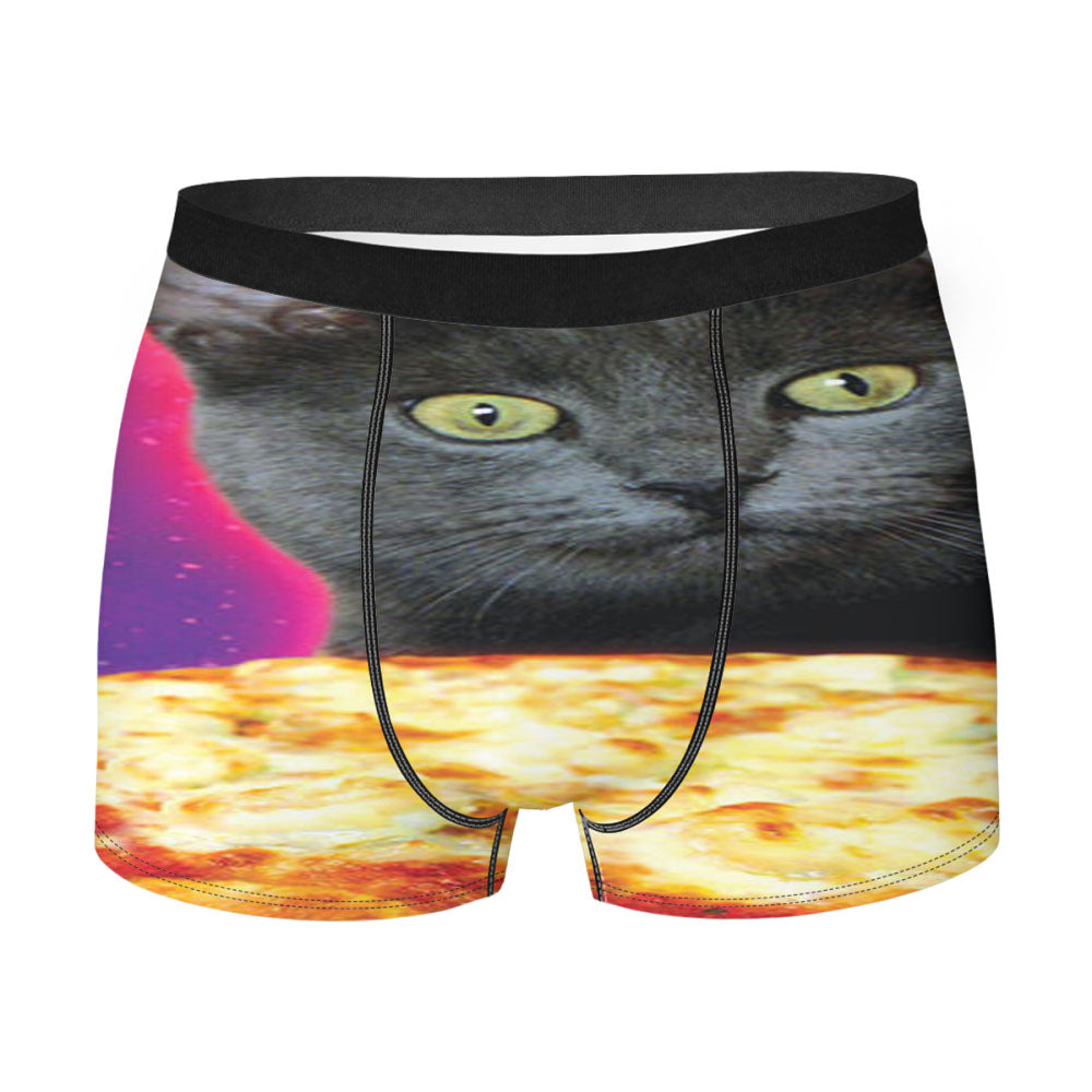 Galaxy Cat Pizza Pie Obsession Men'S Boxer Briefs