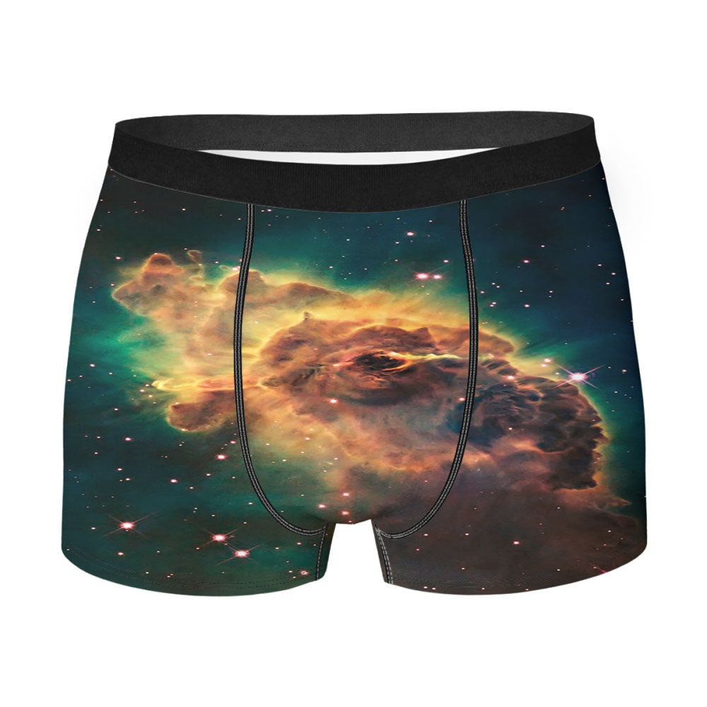 Galaxy Star Men'S Boxer Briefs
