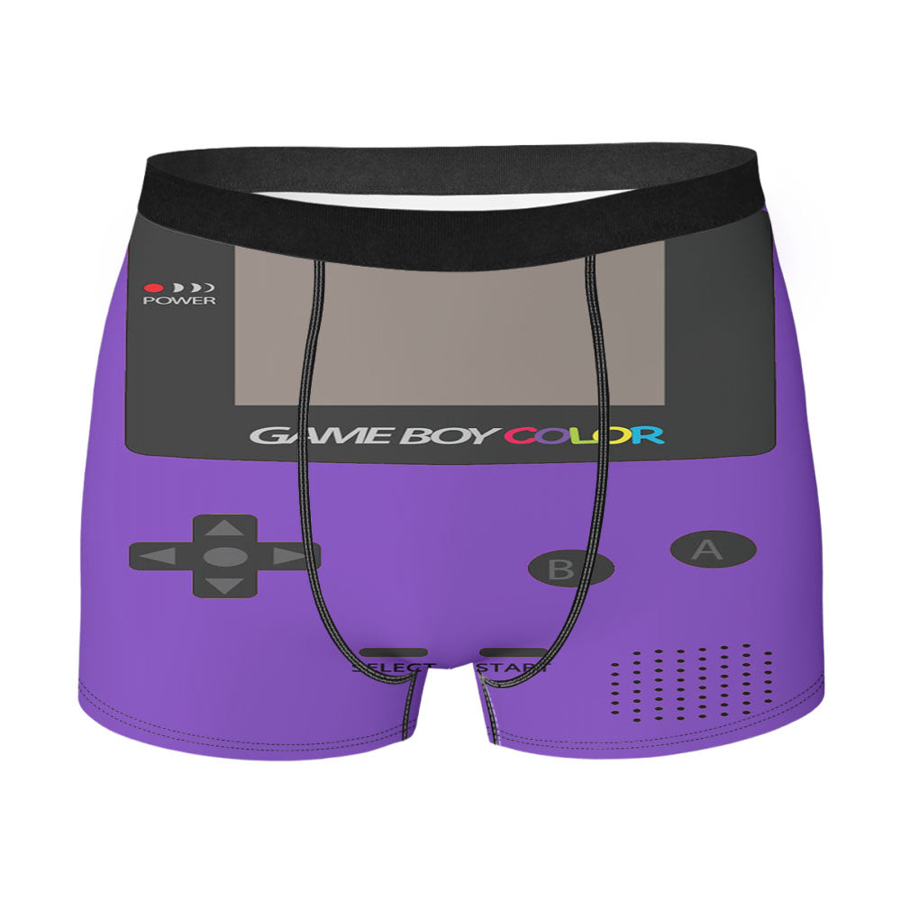 Gameboy Purple Color Men'S Boxer Briefs