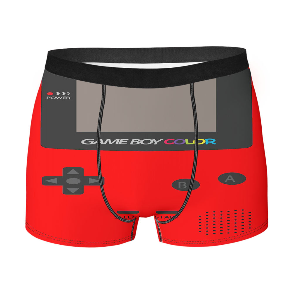 Gameboy Red Color Men'S Boxer Briefs