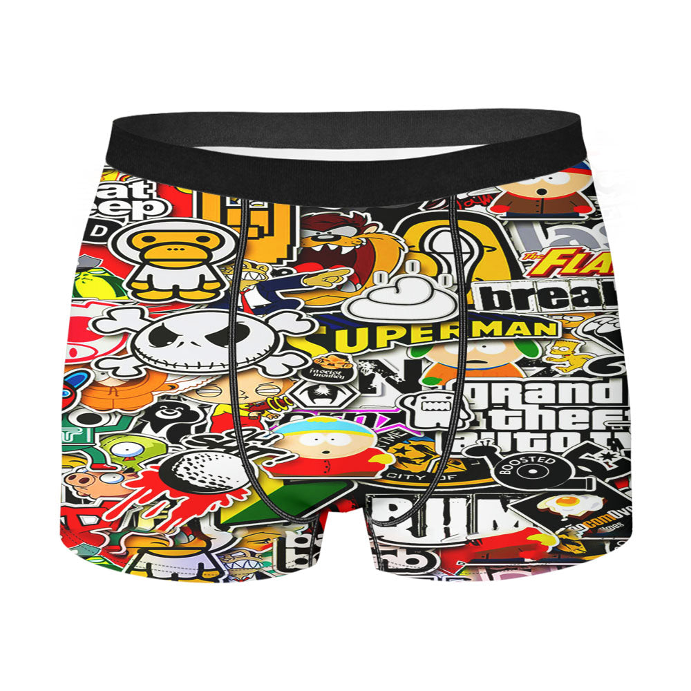 Games Collage Men'S Boxer Briefs