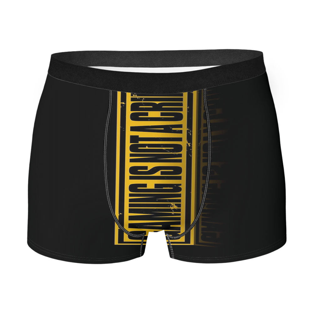 Gaming Is Not A Crime Men'S Boxer Briefs