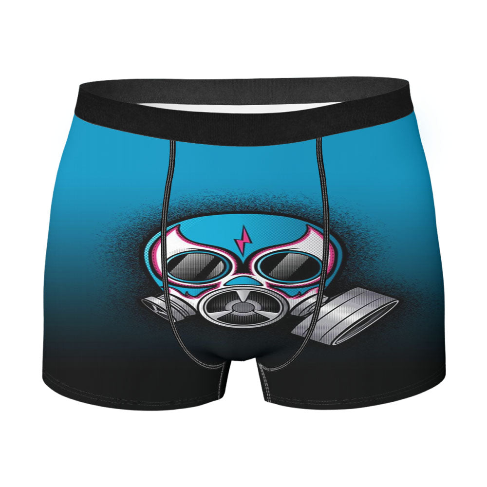 Gas Mask Blue Men'S Boxer Briefs