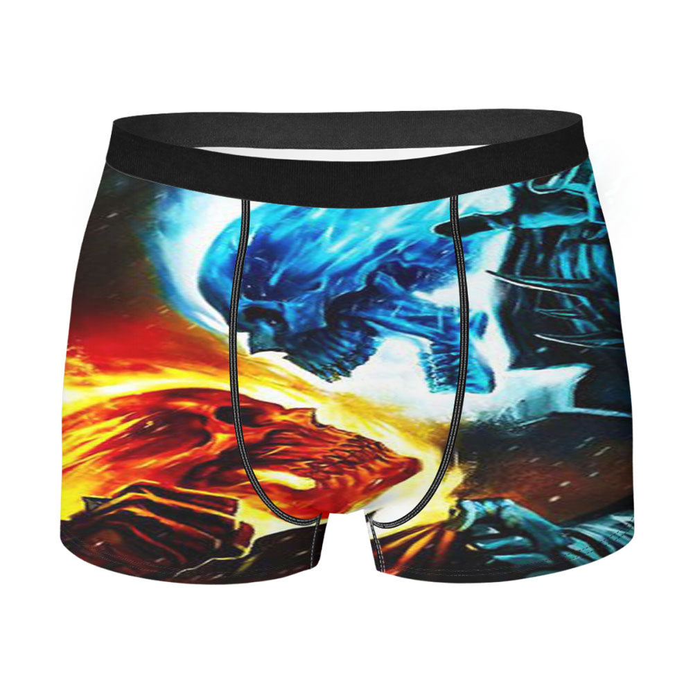 Ghost Rider Red Vs Blue Flame Men'S Boxer Briefs