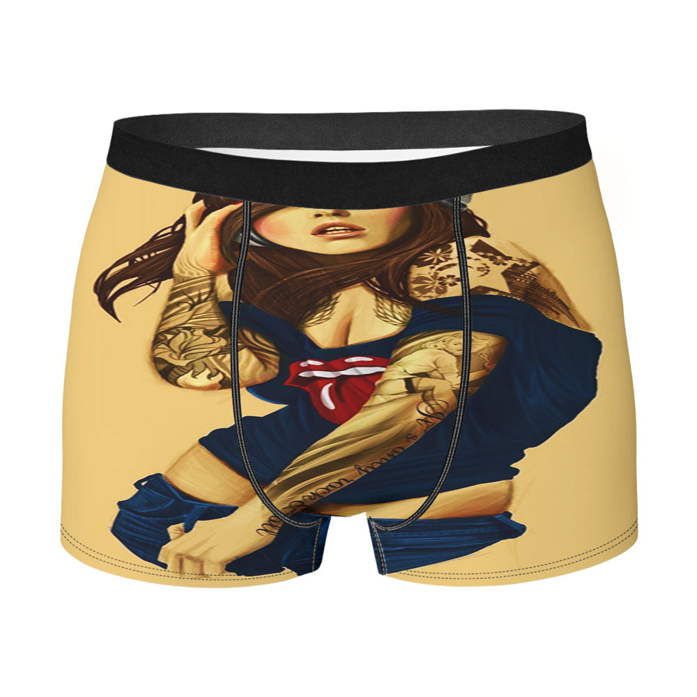 Girl Music Headphones Men'S Boxer Briefs
