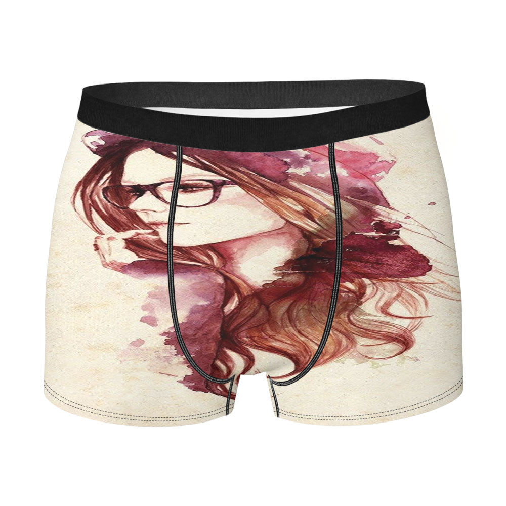 Girls Pink Men'S Boxer Briefs