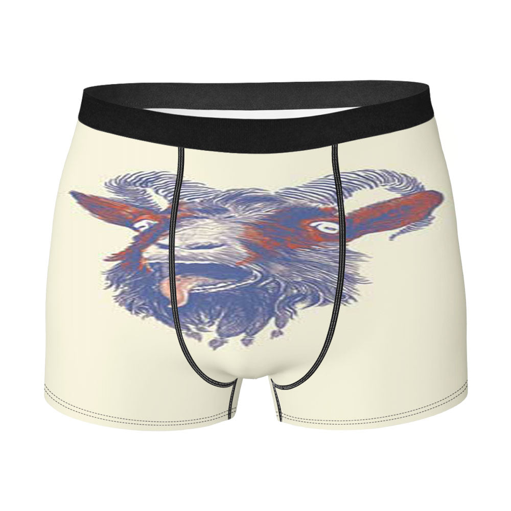 Goat Tongue Out Men'S Boxer Briefs