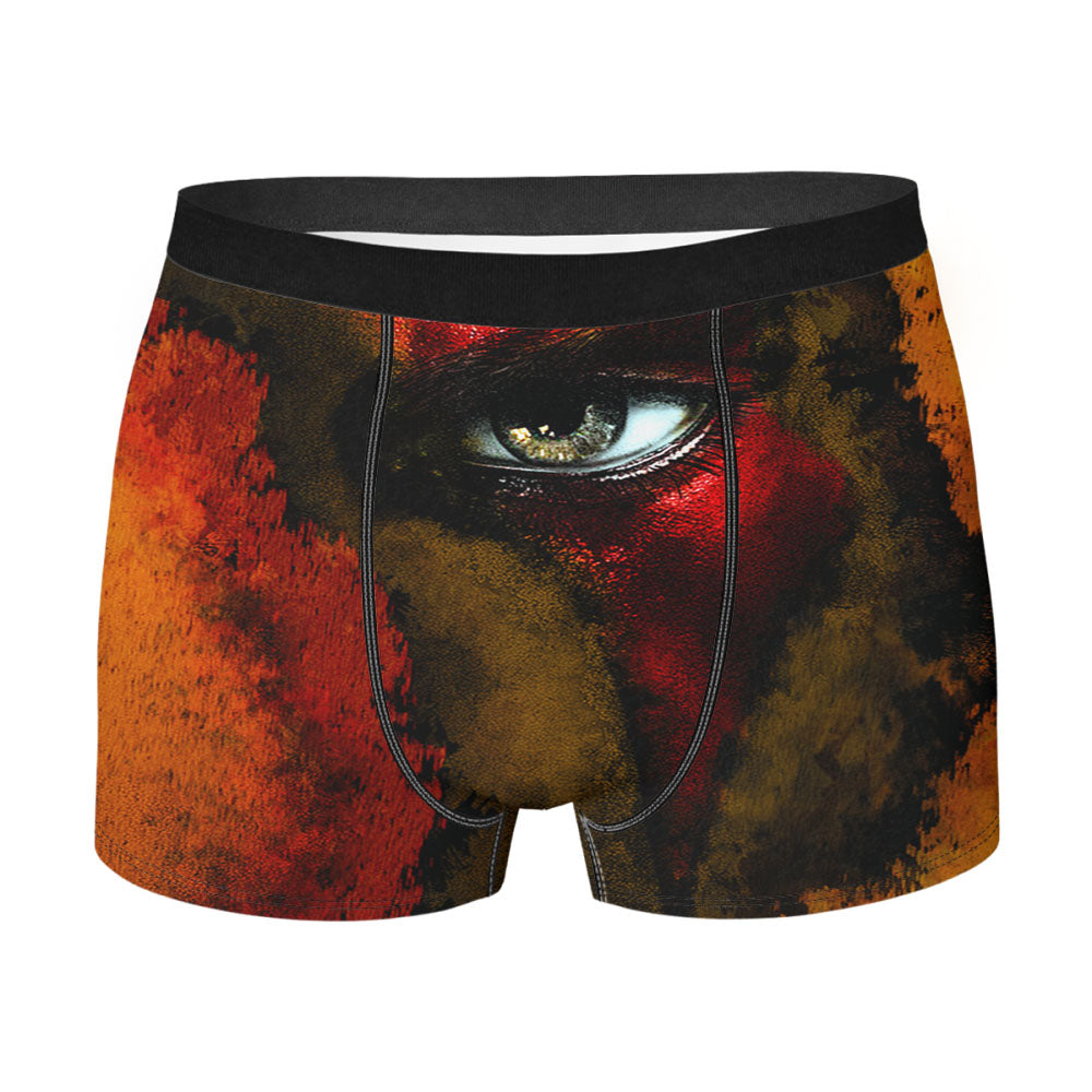 God Of War Kratos Eye Paint Men'S Boxer Briefs