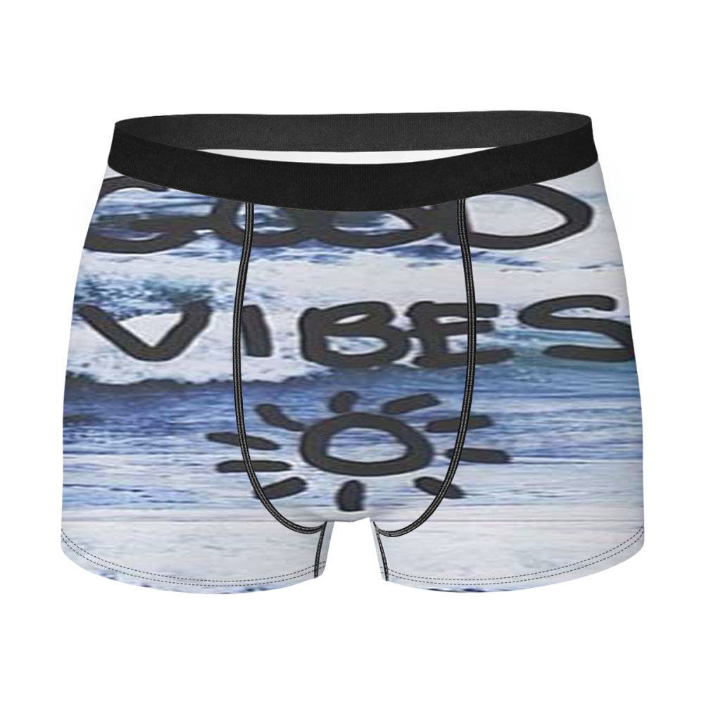 Good Vibes Beach Sketch Men'S Boxer Briefs
