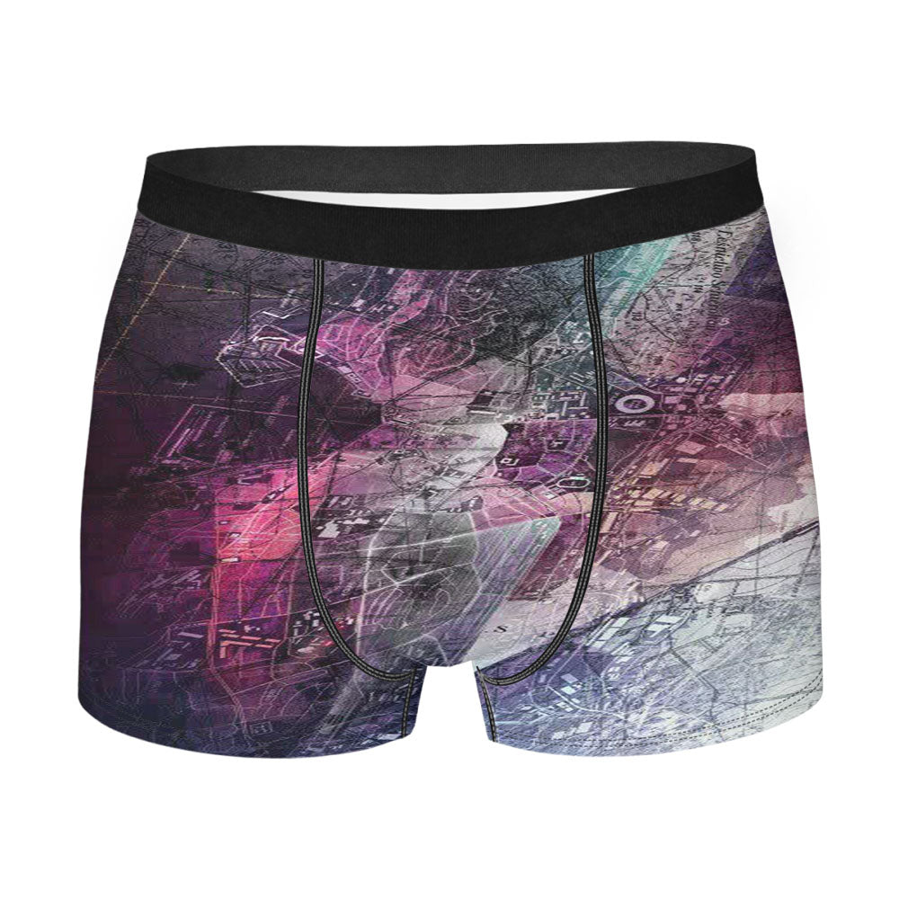 Google Map Men'S Boxer Briefs