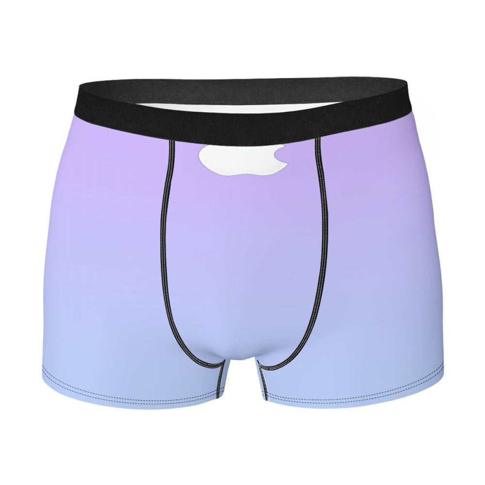 Gradient Fade Purple Blue Men'S Boxer Briefs