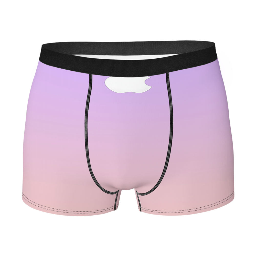 Gradient Fade Purple Pink Men'S Boxer Briefs