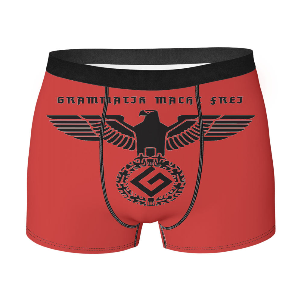 Grammatik Macht Frei Shirt German Black Men'S Boxer Briefs