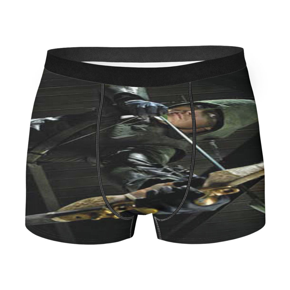 Green Arrow Drawn Back Men'S Boxer Briefs