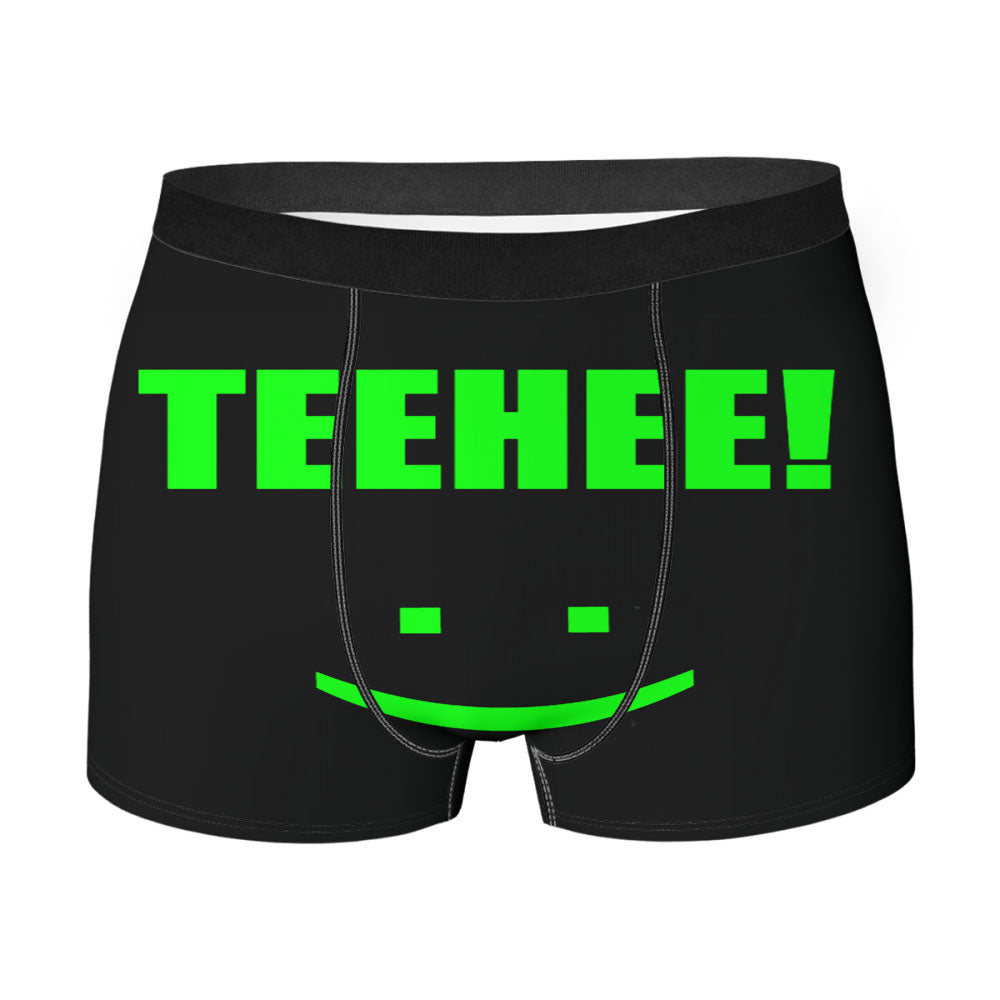 Green Smile Teehee Men'S Boxer Briefs