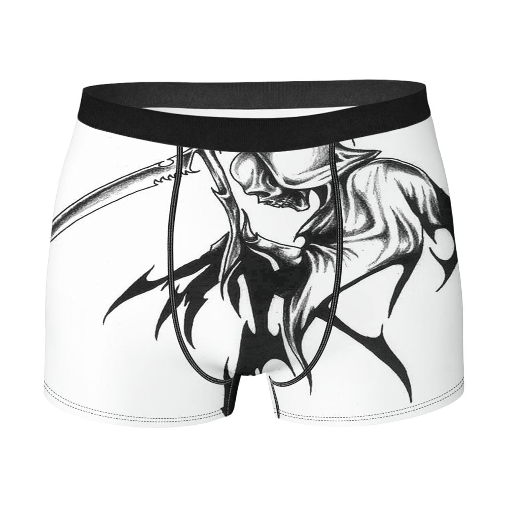Grim Reaper White Men'S Boxer Briefs