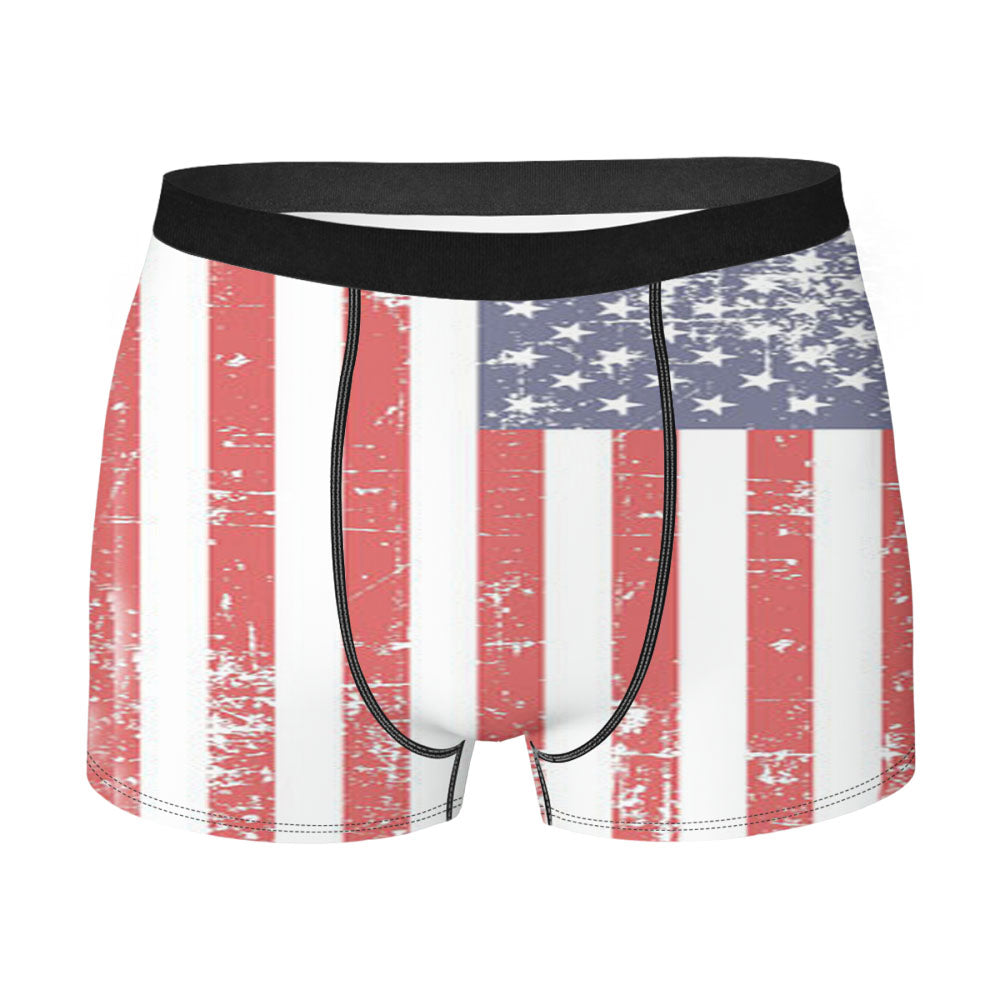 Grunge Usa Flag Men'S Boxer Briefs