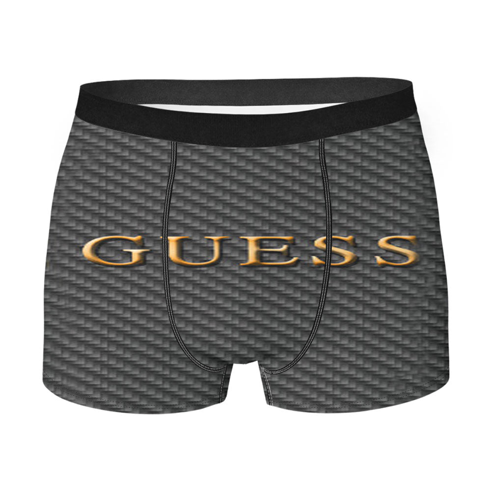 Guess Watches Logo Carbon Men'S Boxer Briefs