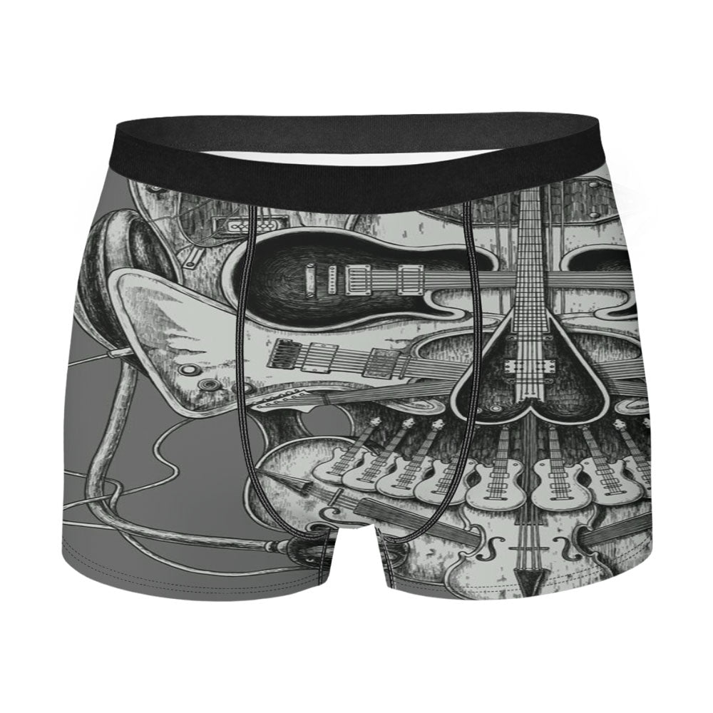 Guitars Skull Music Men'S Boxer Briefs