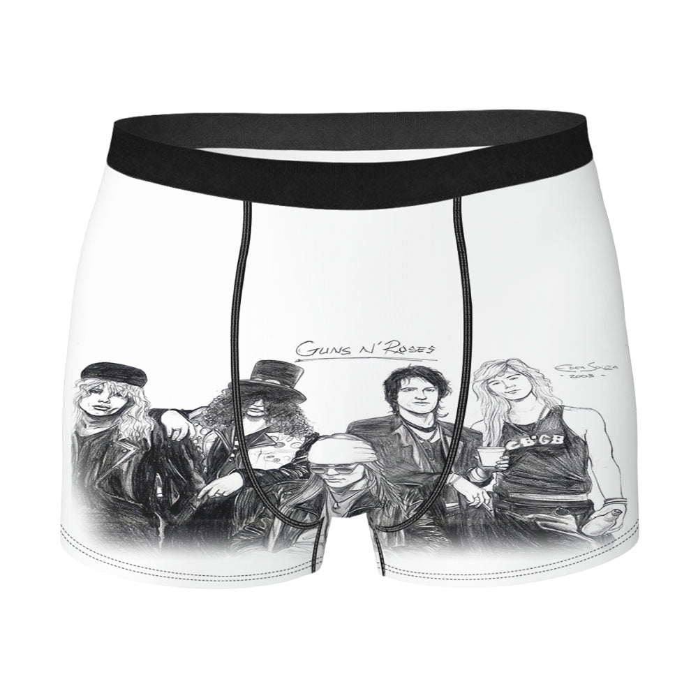 Guns N Roses Illust Men'S Boxer Briefs