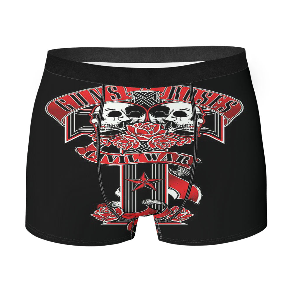 Guns N Roses Skull Men'S Boxer Briefs