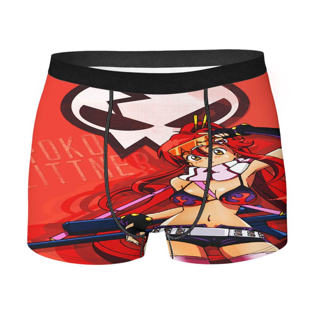 Gurren Lagann Yoko Littner Logo Red Men'S Boxer Briefs