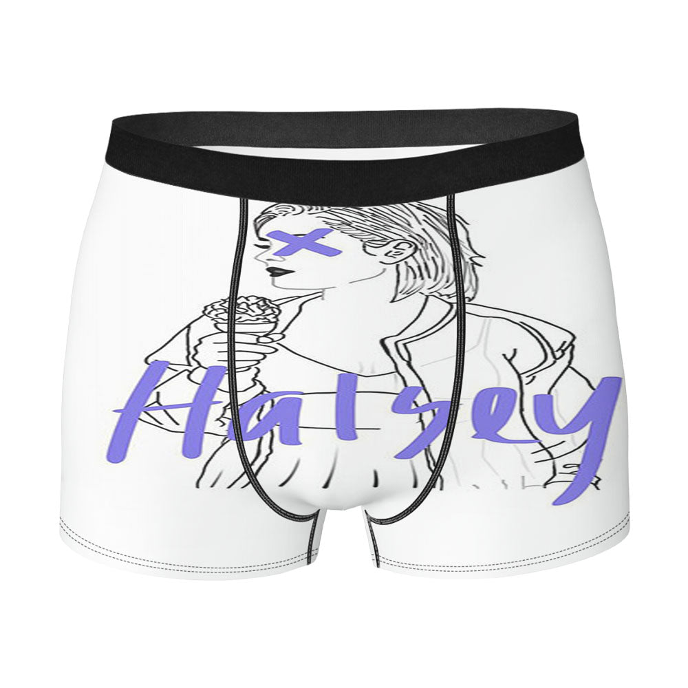 Halsey Simple Art Men'S Boxer Briefs