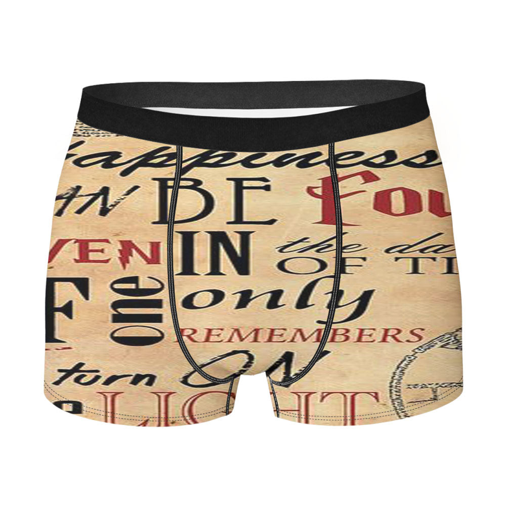 Happiness Can Be Found In The Darkest Men'S Boxer Briefs