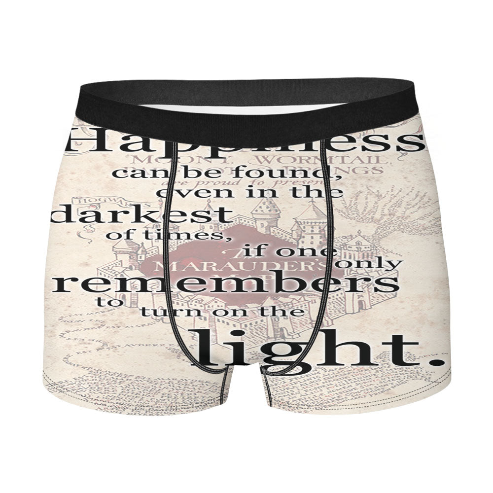 Happiness Quote Harry Potter Men'S Boxer Briefs