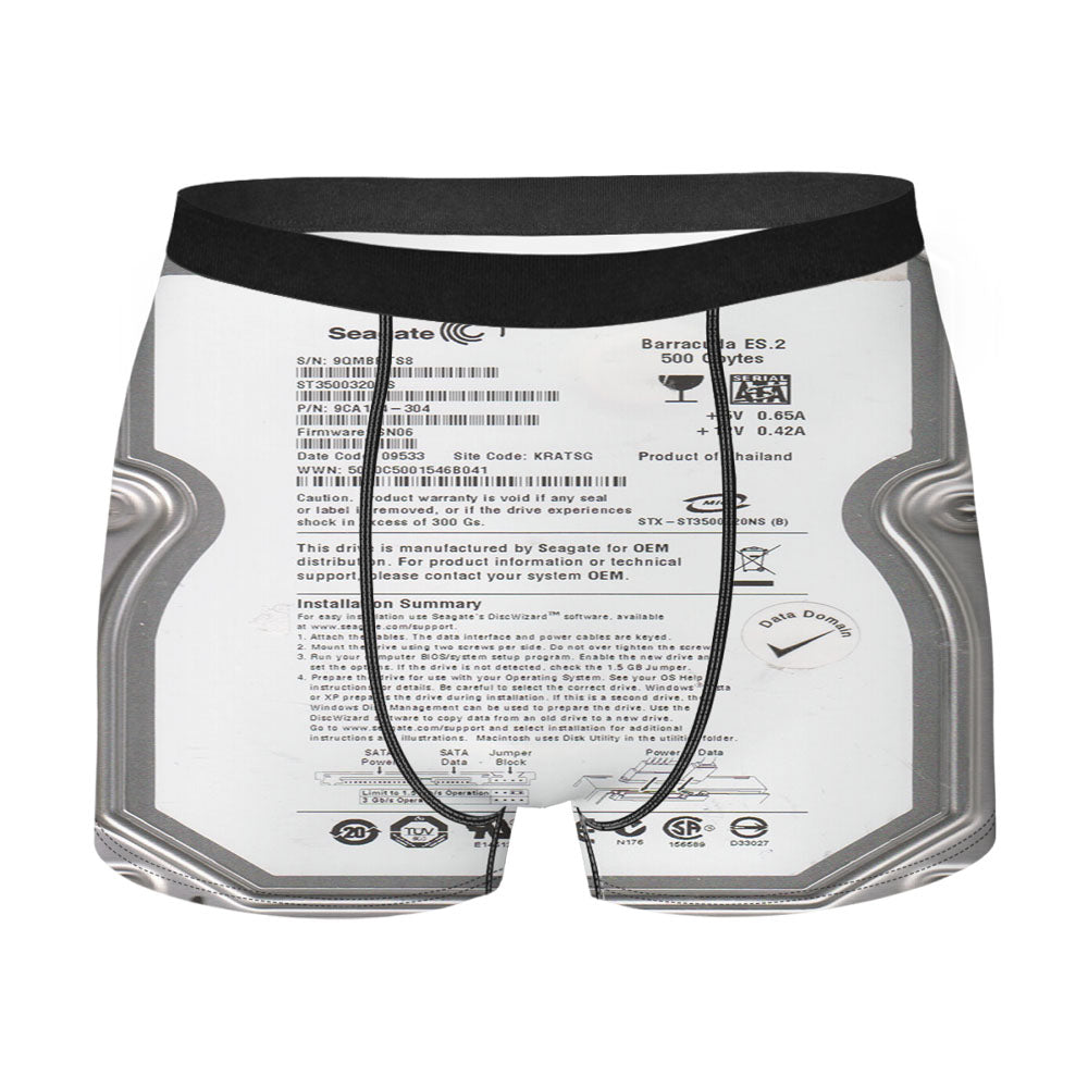 Hard Drive Men'S Boxer Briefs