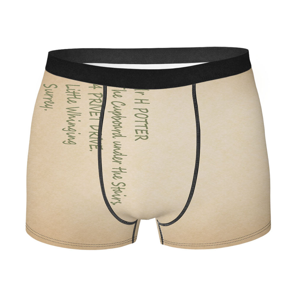 Harry Potter Address Men'S Boxer Briefs