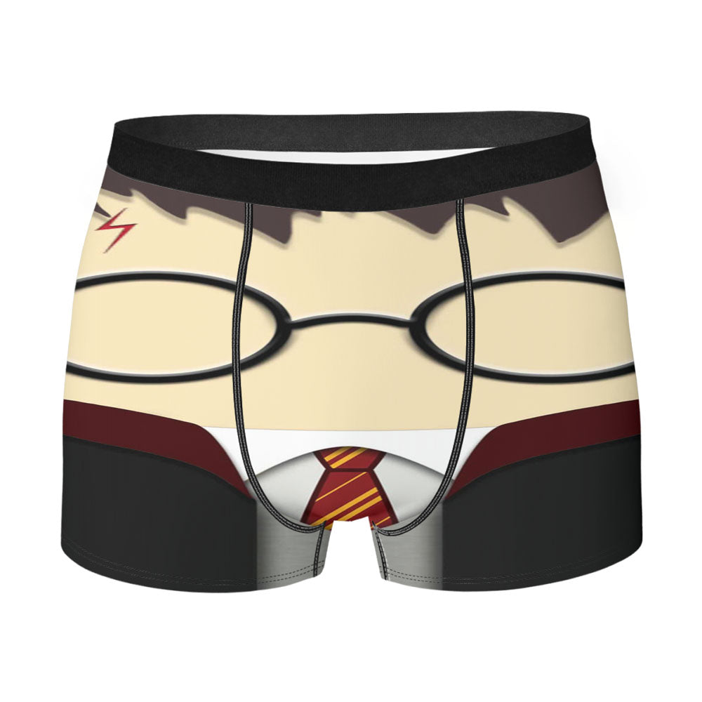 Harry Potter Cartoon Uniform Men'S Boxer Briefs