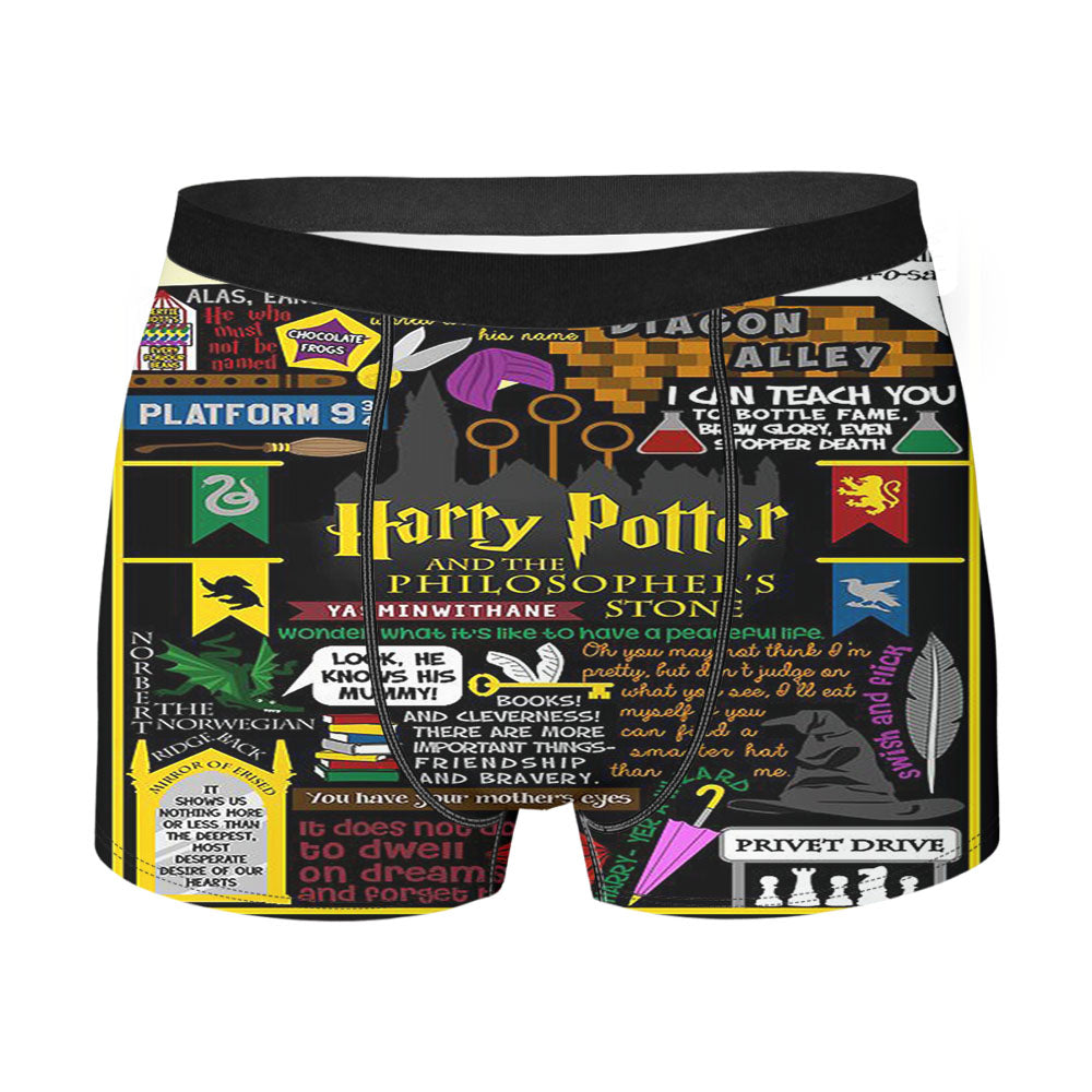 Harry Potter Collage Quote Men'S Boxer Briefs