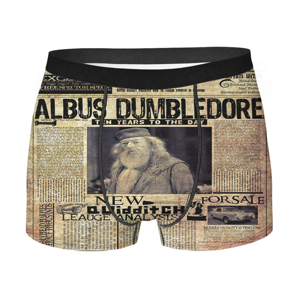 Harry Potter Daily Prophet Men'S Boxer Briefs