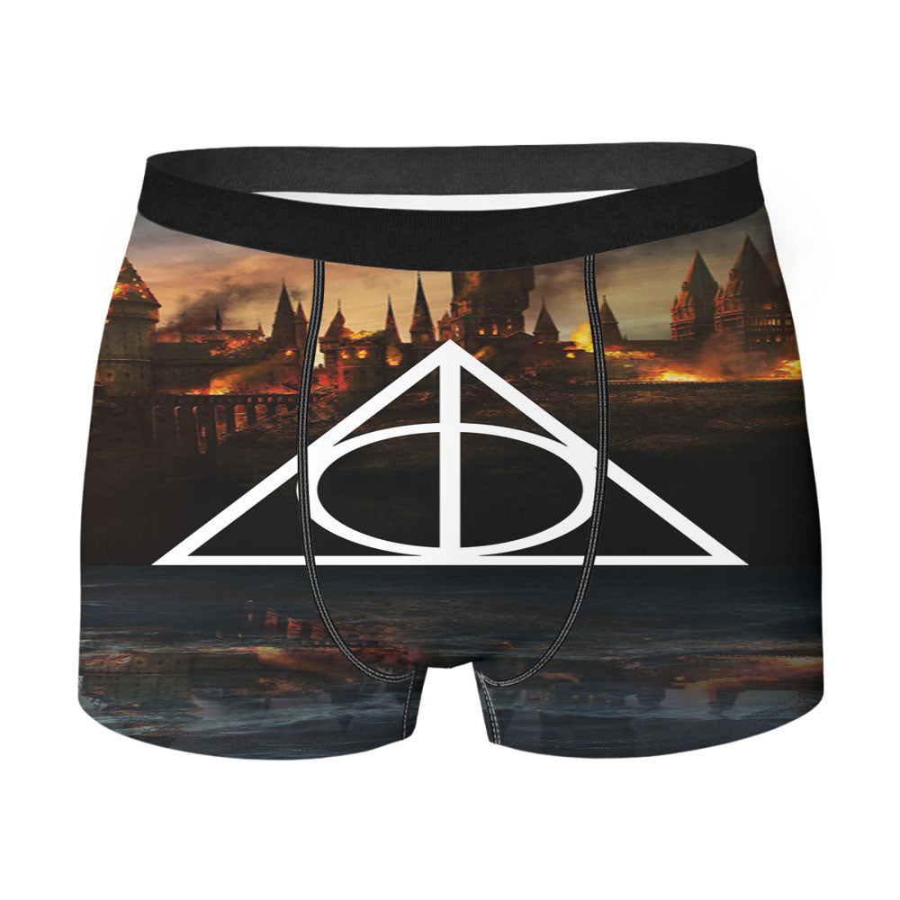 Harry Potter Deathly Hallows Men'S Boxer Briefs