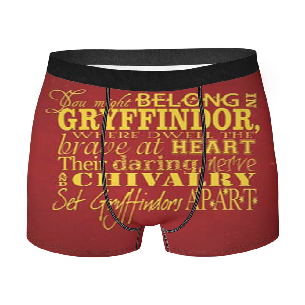 Harry Potter Gryffindor Quote Men'S Boxer Briefs