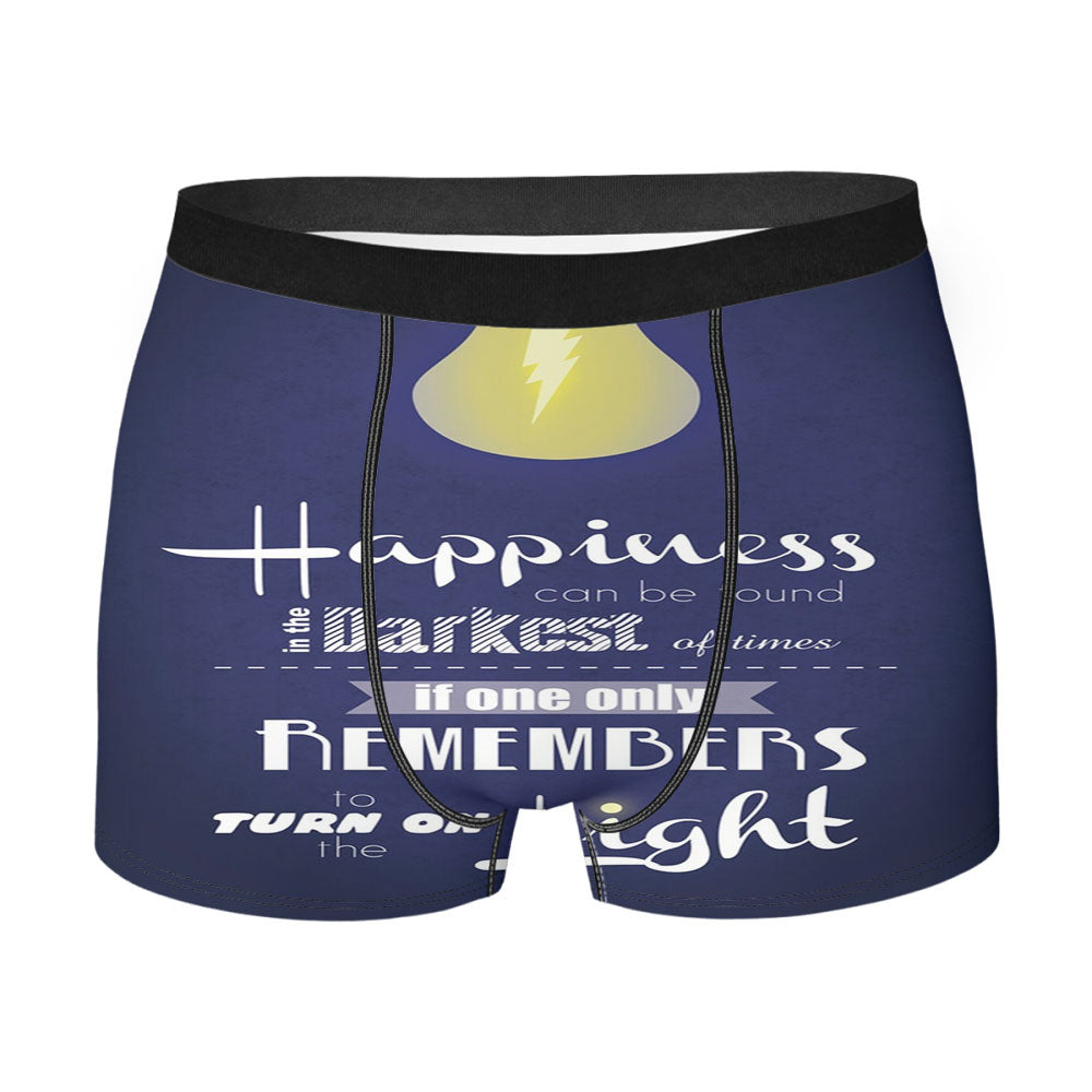 Harry Potter Happiness Quote Men'S Boxer Briefs
